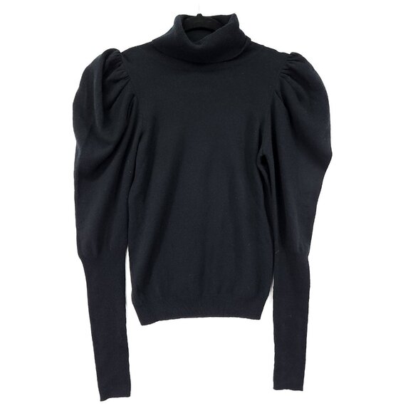 Revolve Autumn Cashmere Sweater Top Size XS Puff Long Sleeve Turtleneck Luxury - Picture 1 of 10